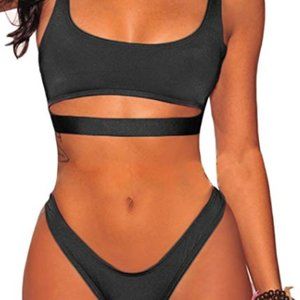 Womens Sexy Black Bikini Set